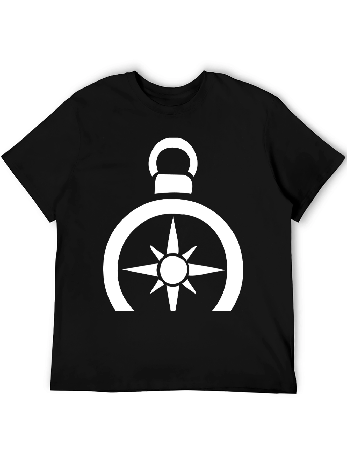 Compass Rose Graphic Tee - Black