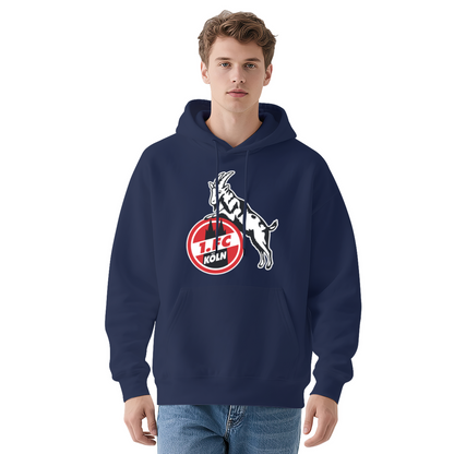 1.FC Köln Goat Football Black Hoodie, Unisex Soccer Fan Soft Warm Hoodie