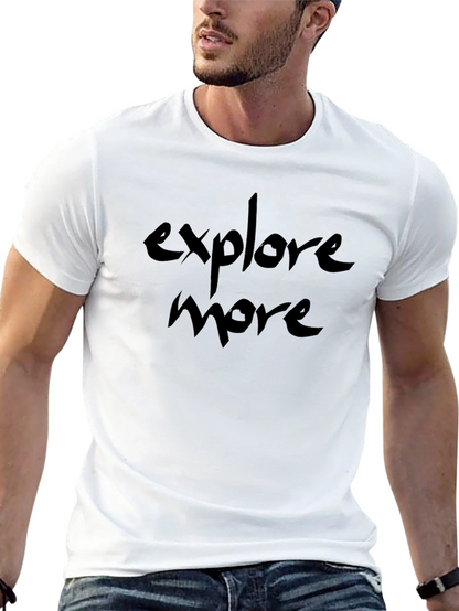 Explore More Black T-Shirt - Adventure Awaits!