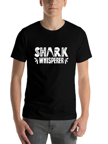 Shark Whisperer Graphic T-Shirt - Black