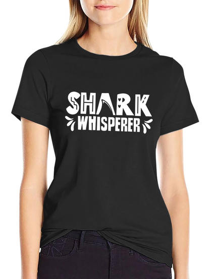 Shark Whisperer Graphic T-Shirt - Black