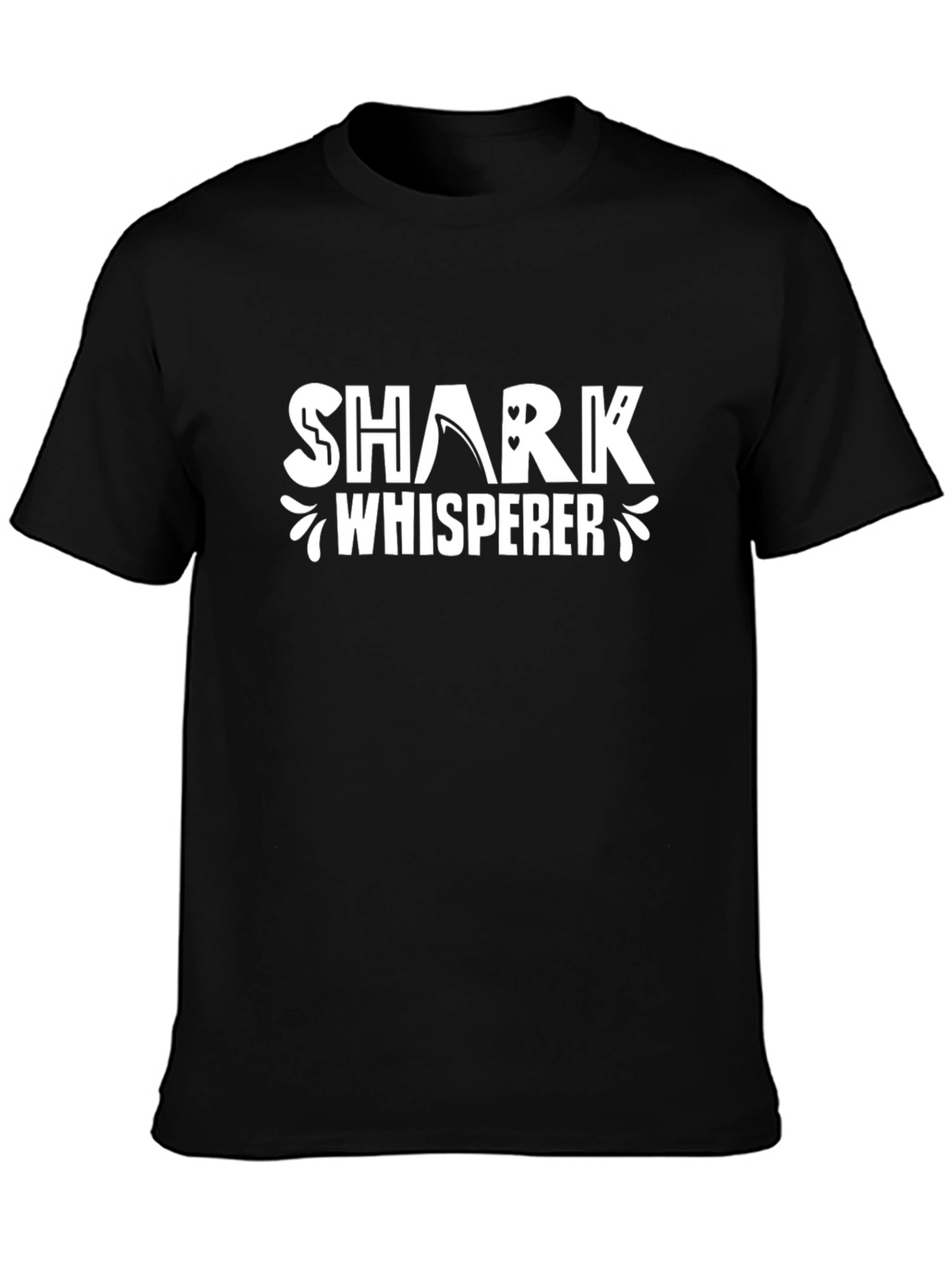 Shark Whisperer Graphic T-Shirt - Black