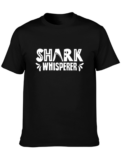 Shark Whisperer Graphic T-Shirt - Black