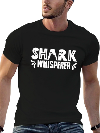 Shark Whisperer Graphic T-Shirt - Black