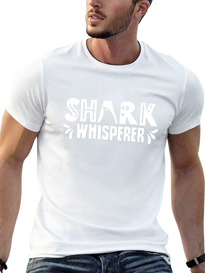Shark Whisperer Graphic T-Shirt - Black
