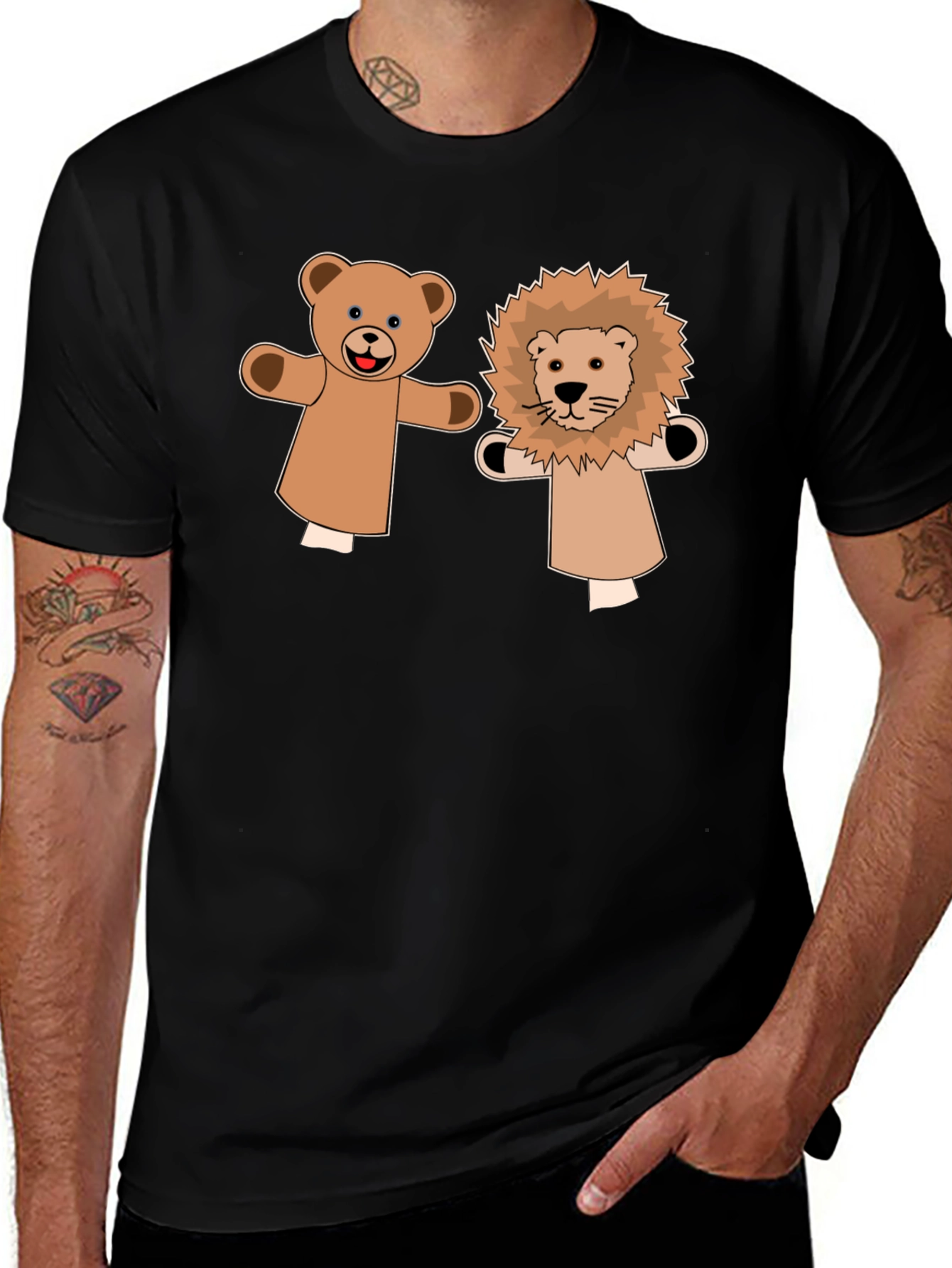 Cute Puppet Pals Graphic Tee