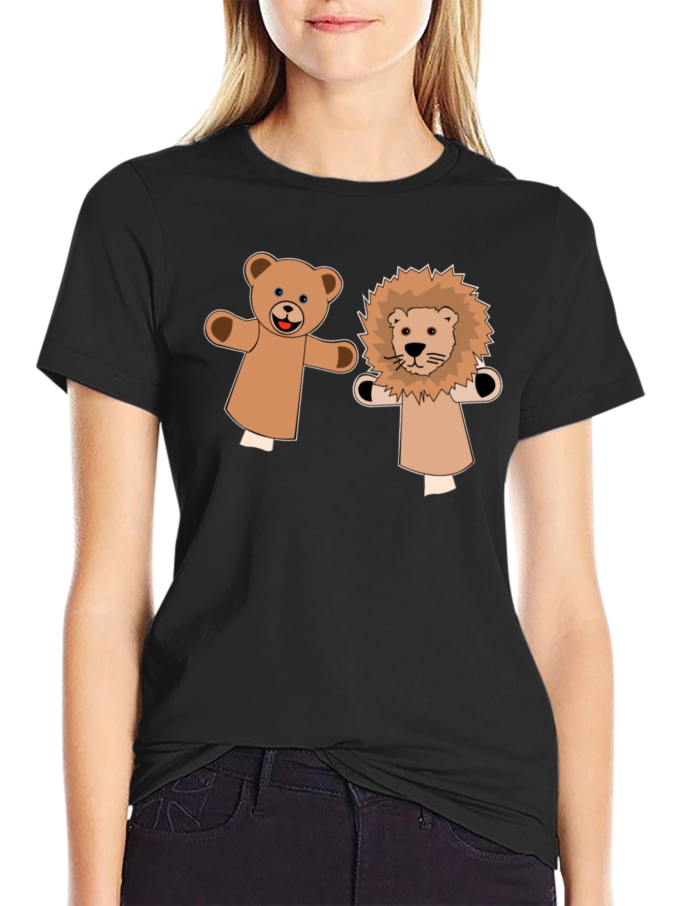 Cute Puppet Pals Graphic Tee