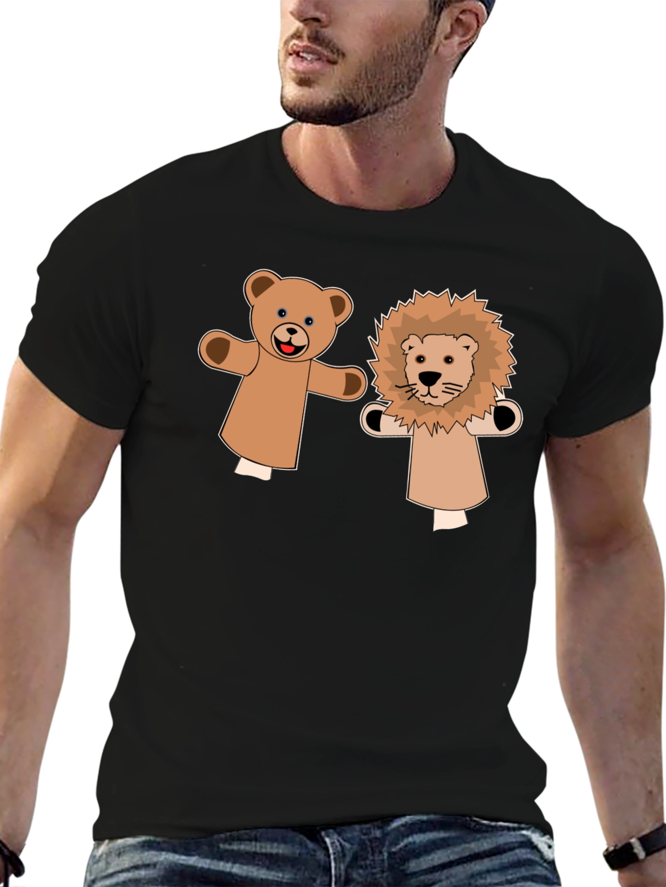 Cute Puppet Pals Graphic Tee