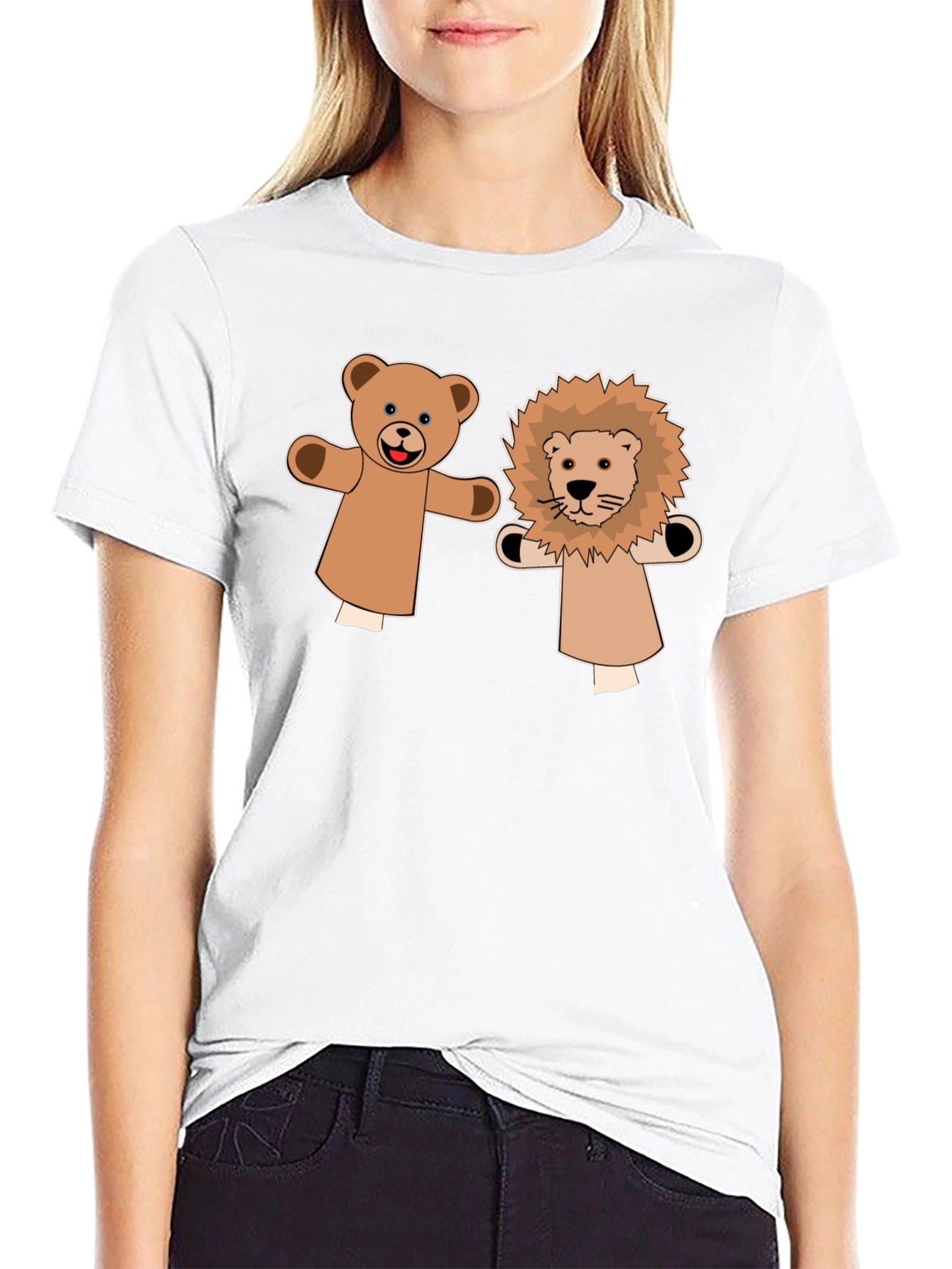 Cute Puppet Pals Graphic Tee
