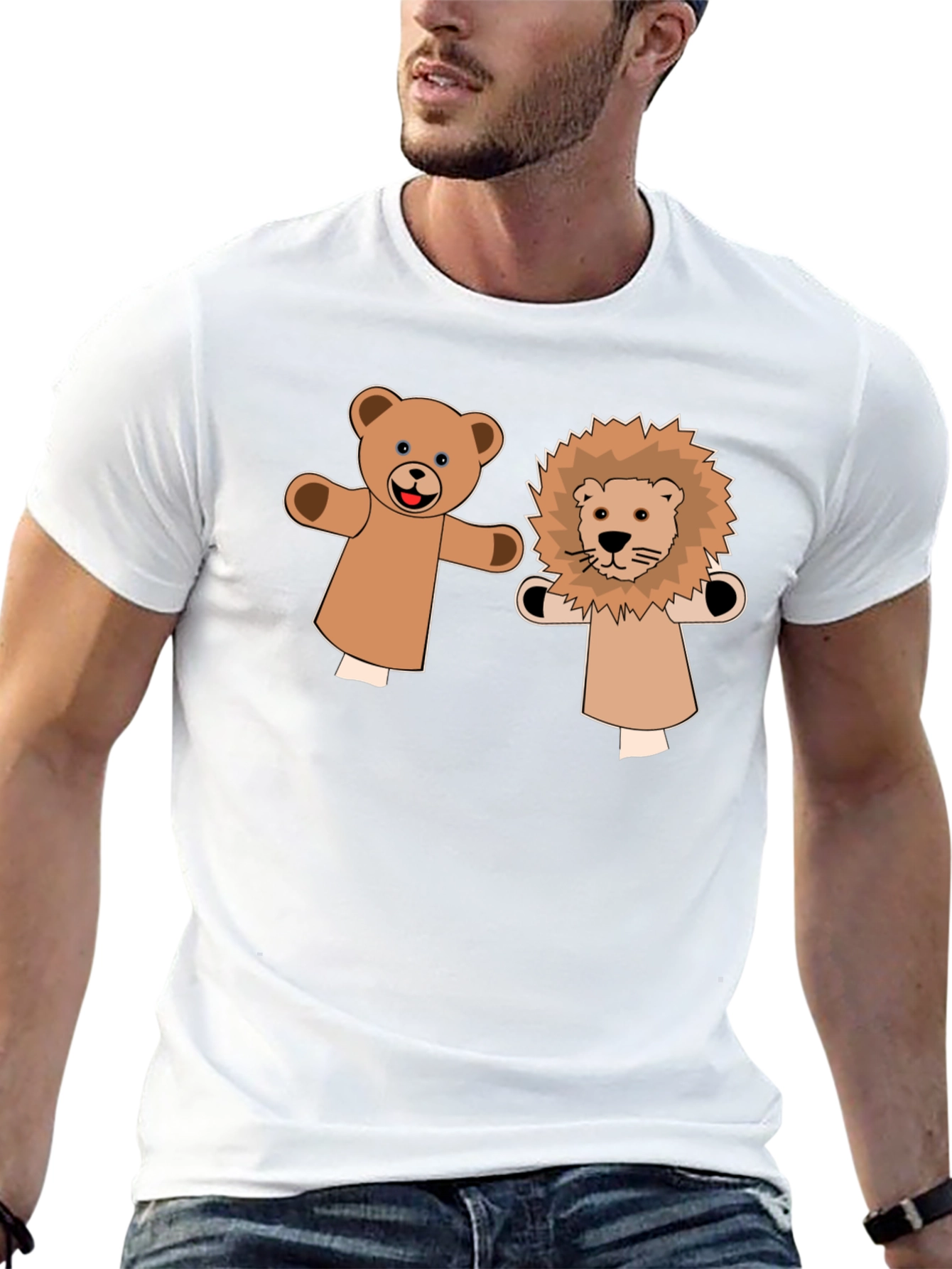 Cute Puppet Pals Graphic Tee