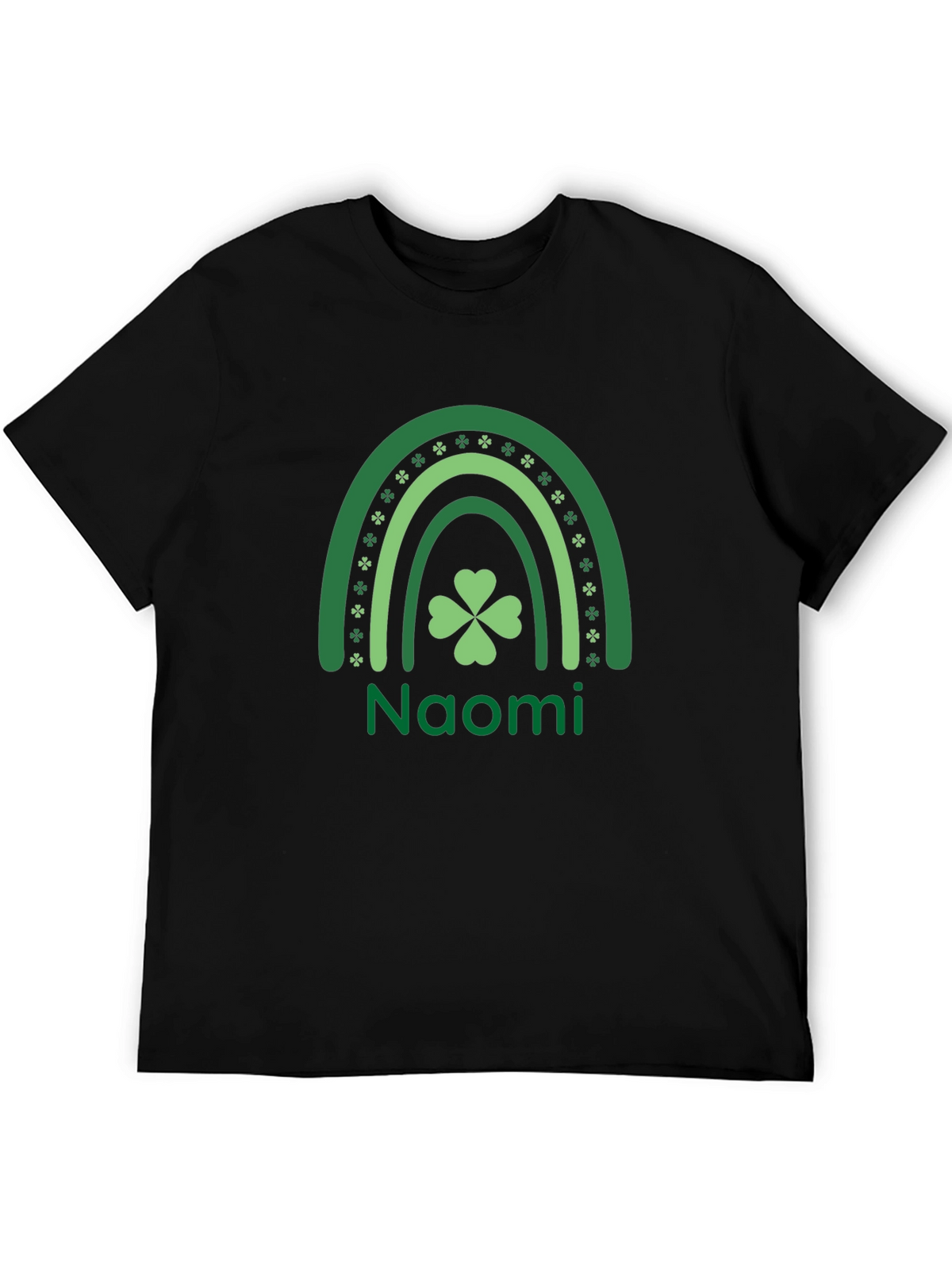 Naomi St. Patricks Day Rainbow Clover T-Shirt