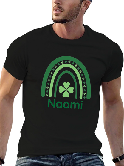 Naomi St. Patricks Day Rainbow Clover T-Shirt