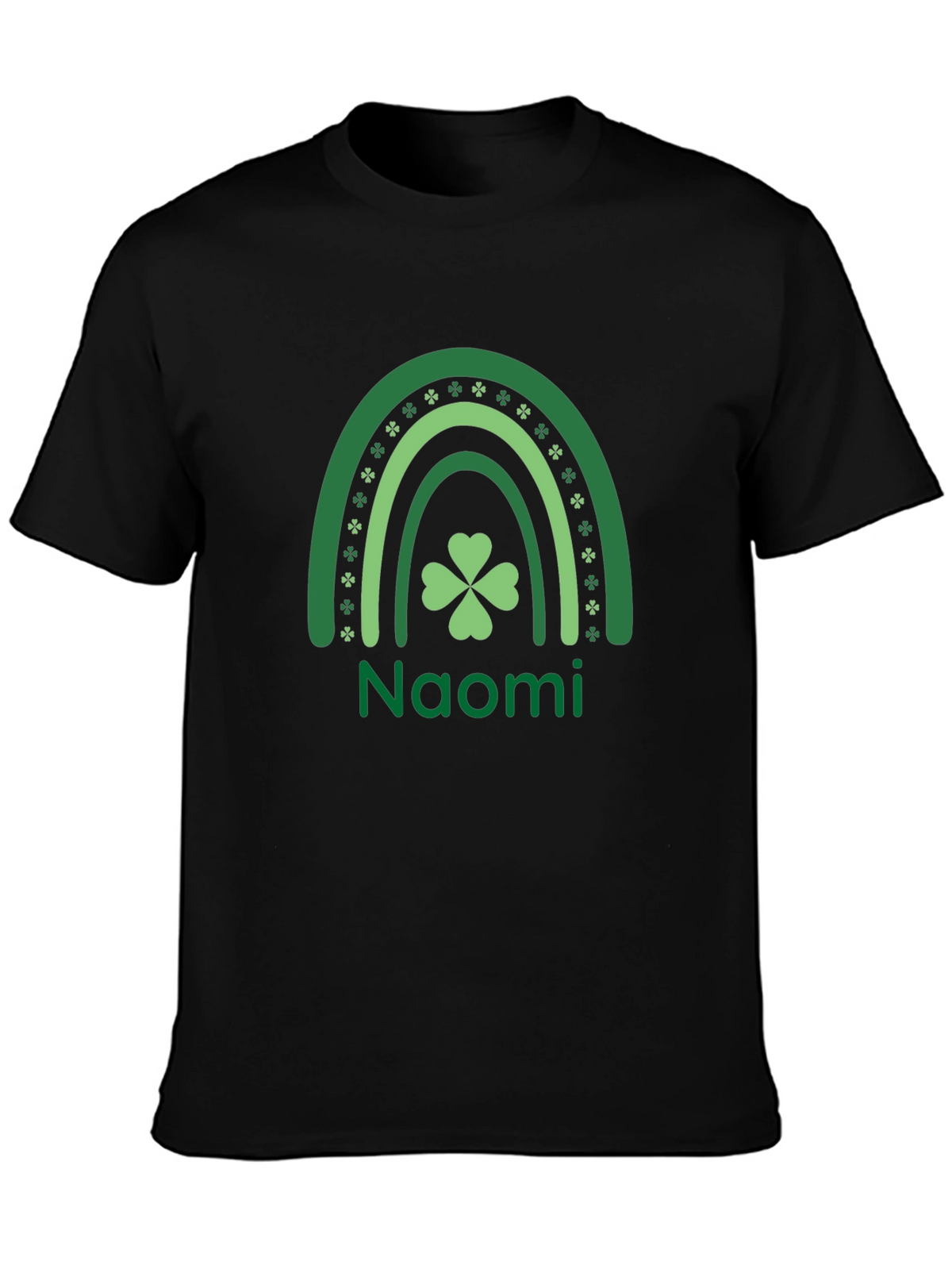 Naomi St. Patricks Day Rainbow Clover T-Shirt