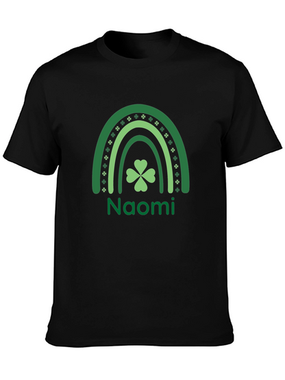Naomi St. Patricks Day Rainbow Clover T-Shirt