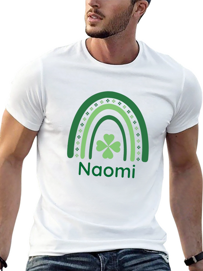 Naomi St. Patricks Day Rainbow Clover T-Shirt