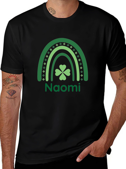 Naomi St. Patricks Day Rainbow Clover T-Shirt