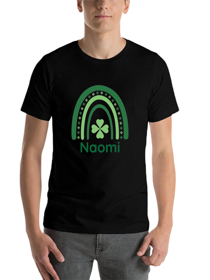Naomi St. Patricks Day Rainbow Clover T-Shirt