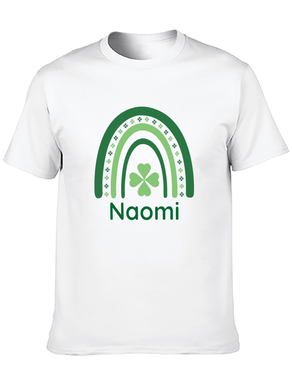 Naomi St. Patricks Day Rainbow Clover T-Shirt