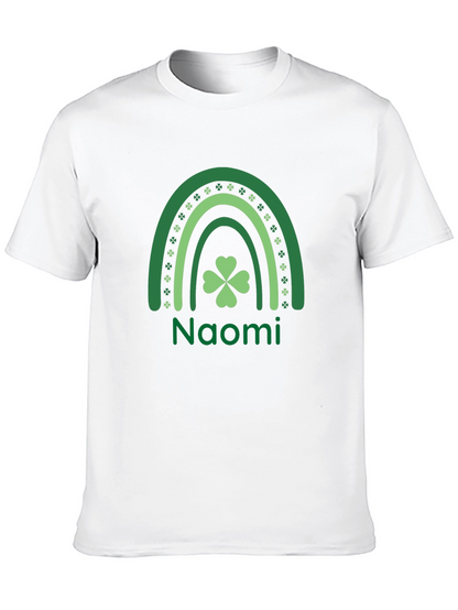 Naomi St. Patricks Day Rainbow Clover T-Shirt