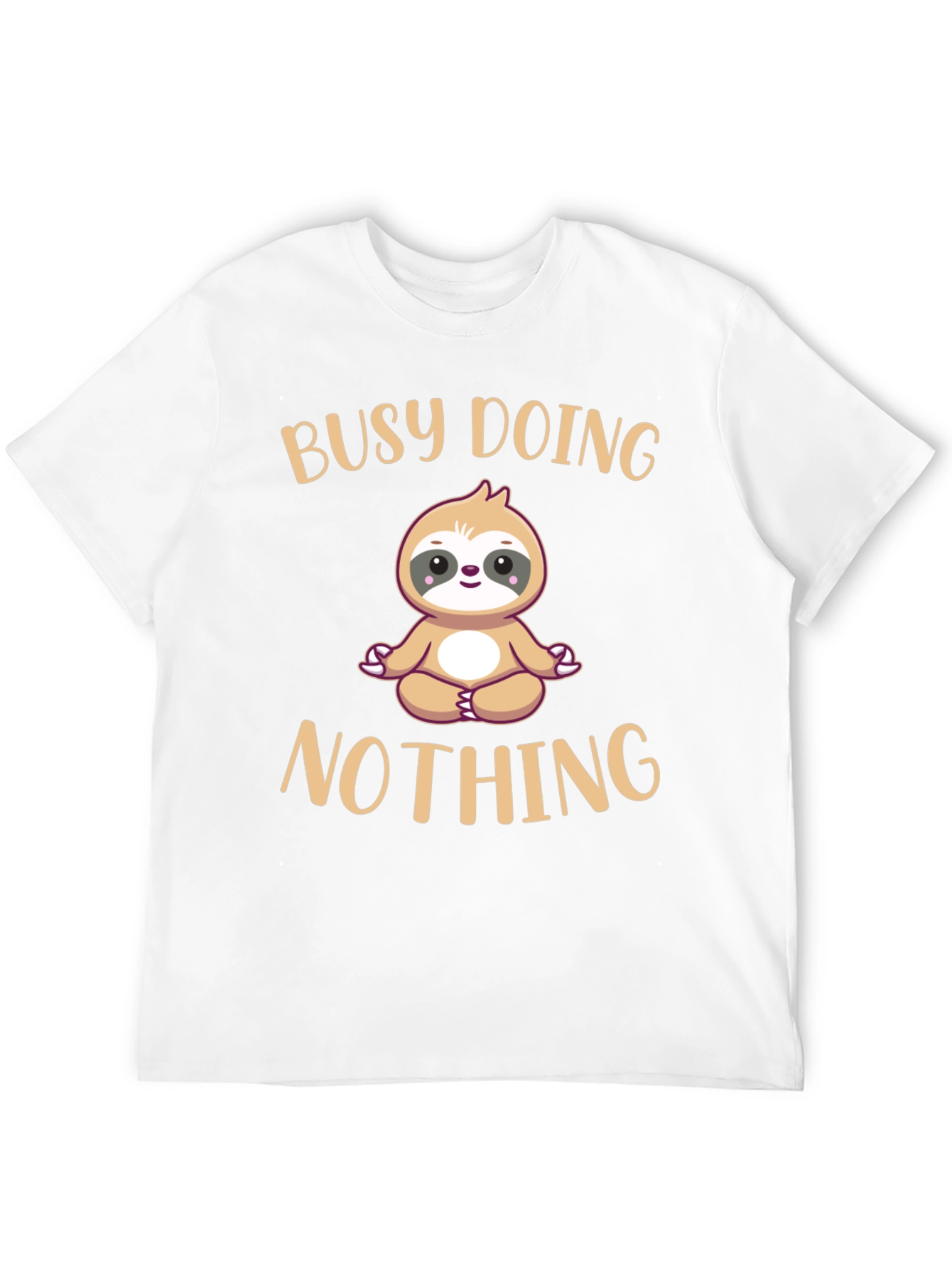 Busy Doing Nothing Sloth T-Shirt Funny Relaxation Tee