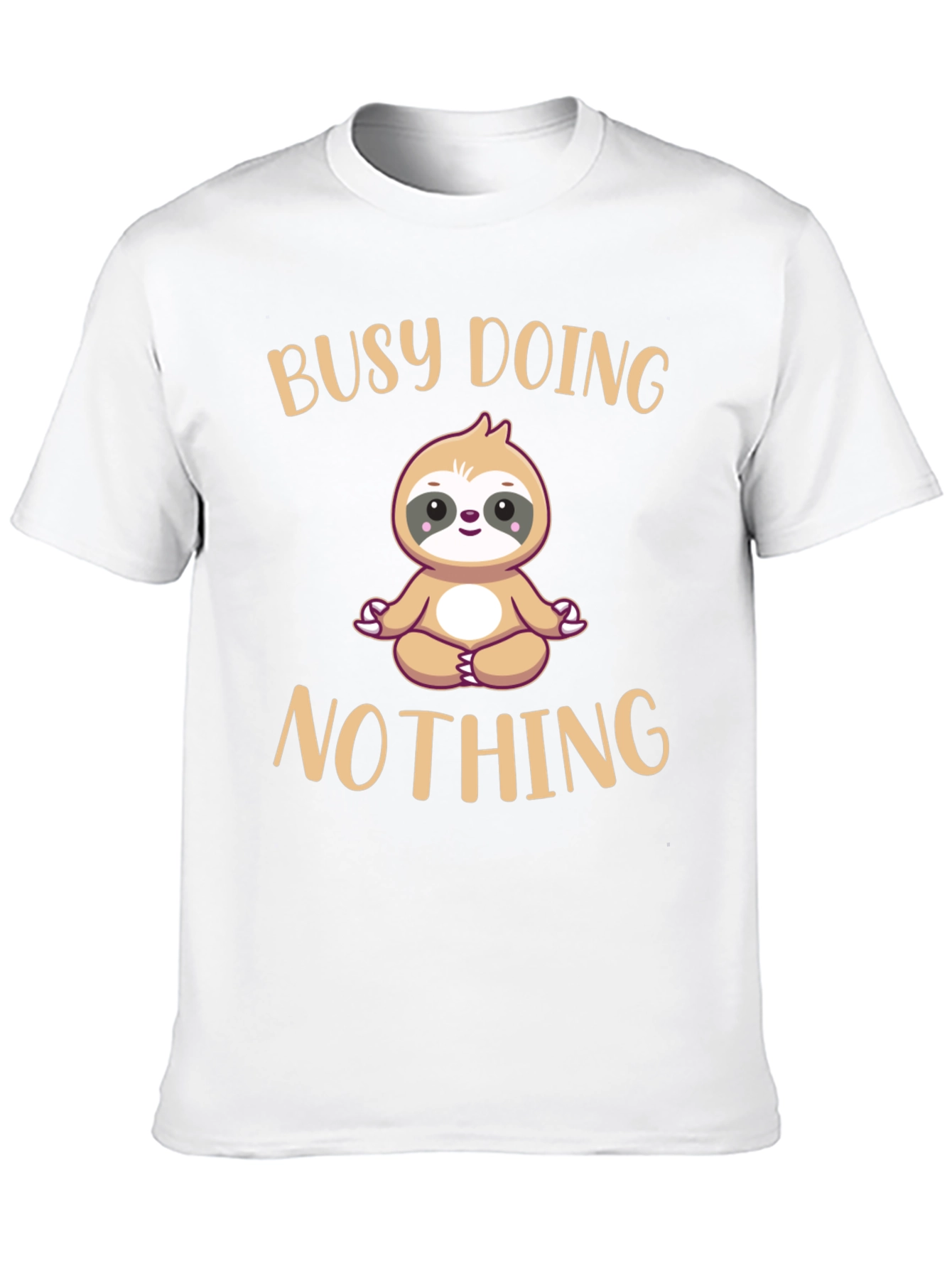 Busy Doing Nothing Sloth T-Shirt Funny Relaxation Tee