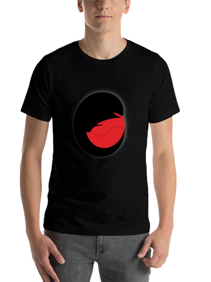 Modern Black T-Shirt with Abstract Graphic