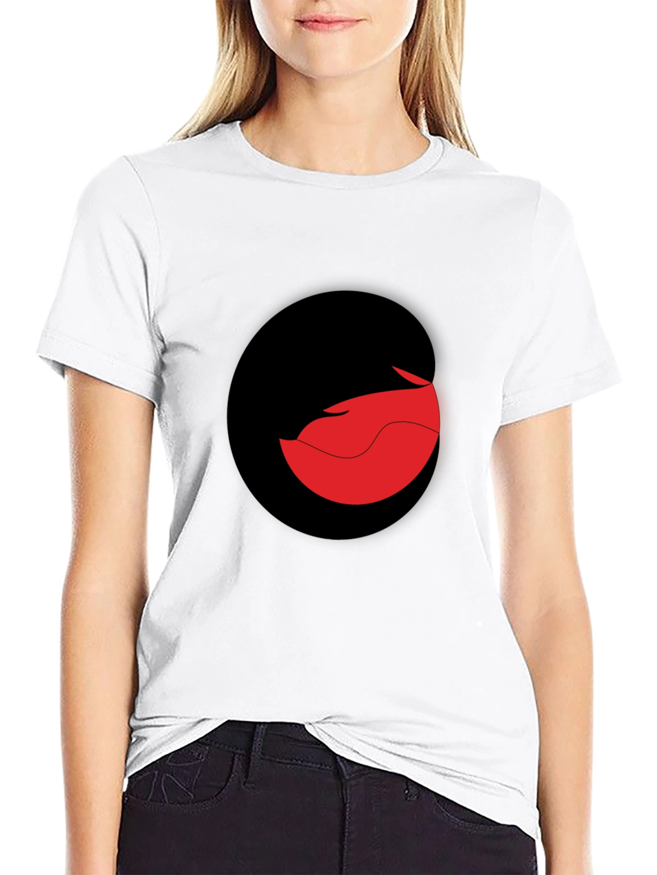 Modern Black T-Shirt with Abstract Graphic