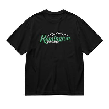 Retro Remington Firearms Mountain Logo Plus Size Women Printed T-Shirt