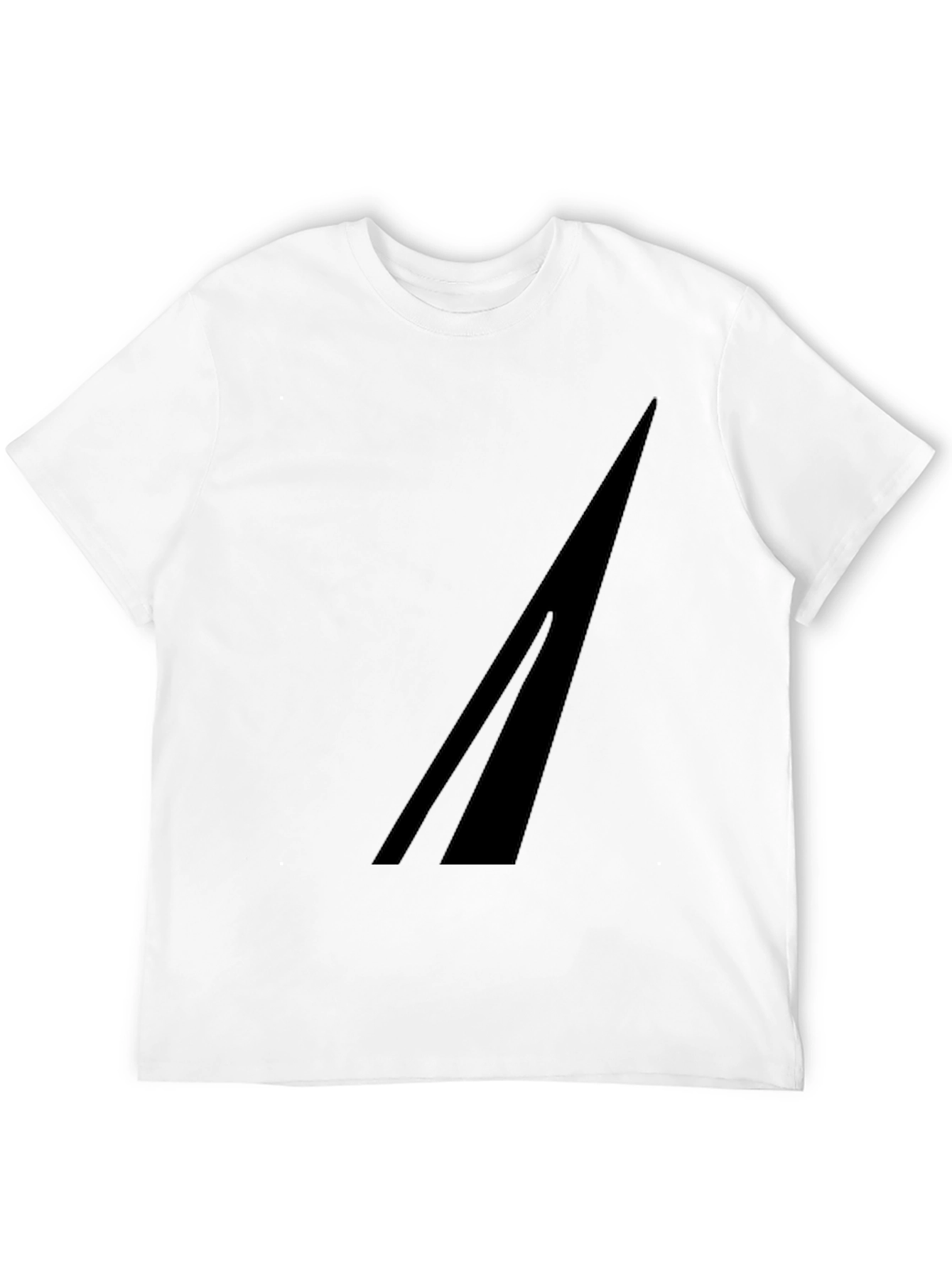 Mens Black Graphic Tee - Minimalist Design