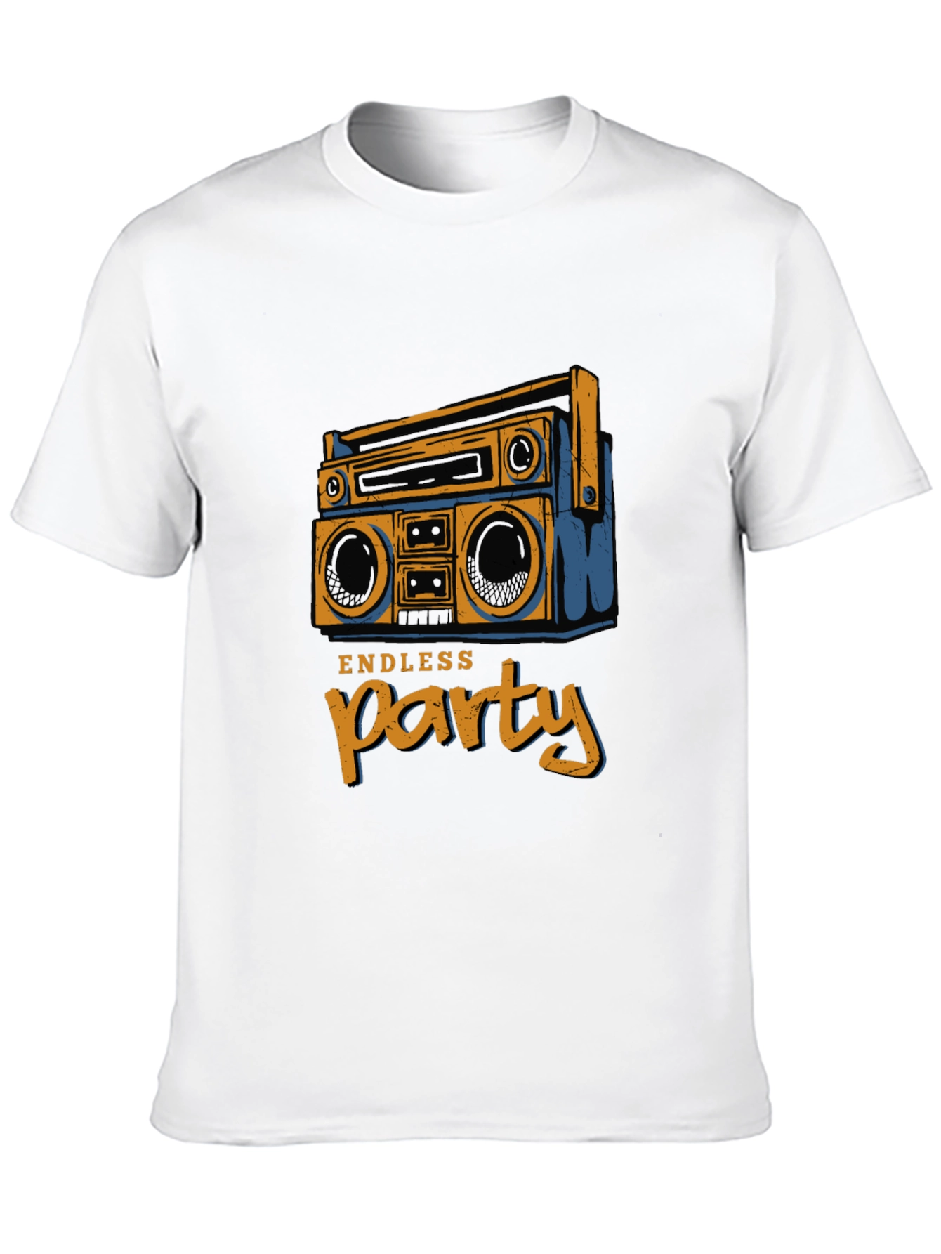 Endless Party Boombox Graphic Tee - Black