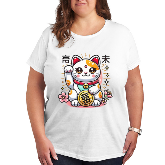 Emerald Green Rose Shimmer Hummingbird Elegant Plus Size Women Graphic Print T-Shirt