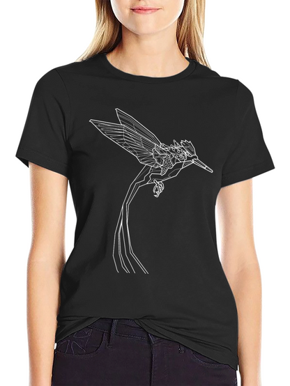 Geometric Hummingbird Graphic Tee