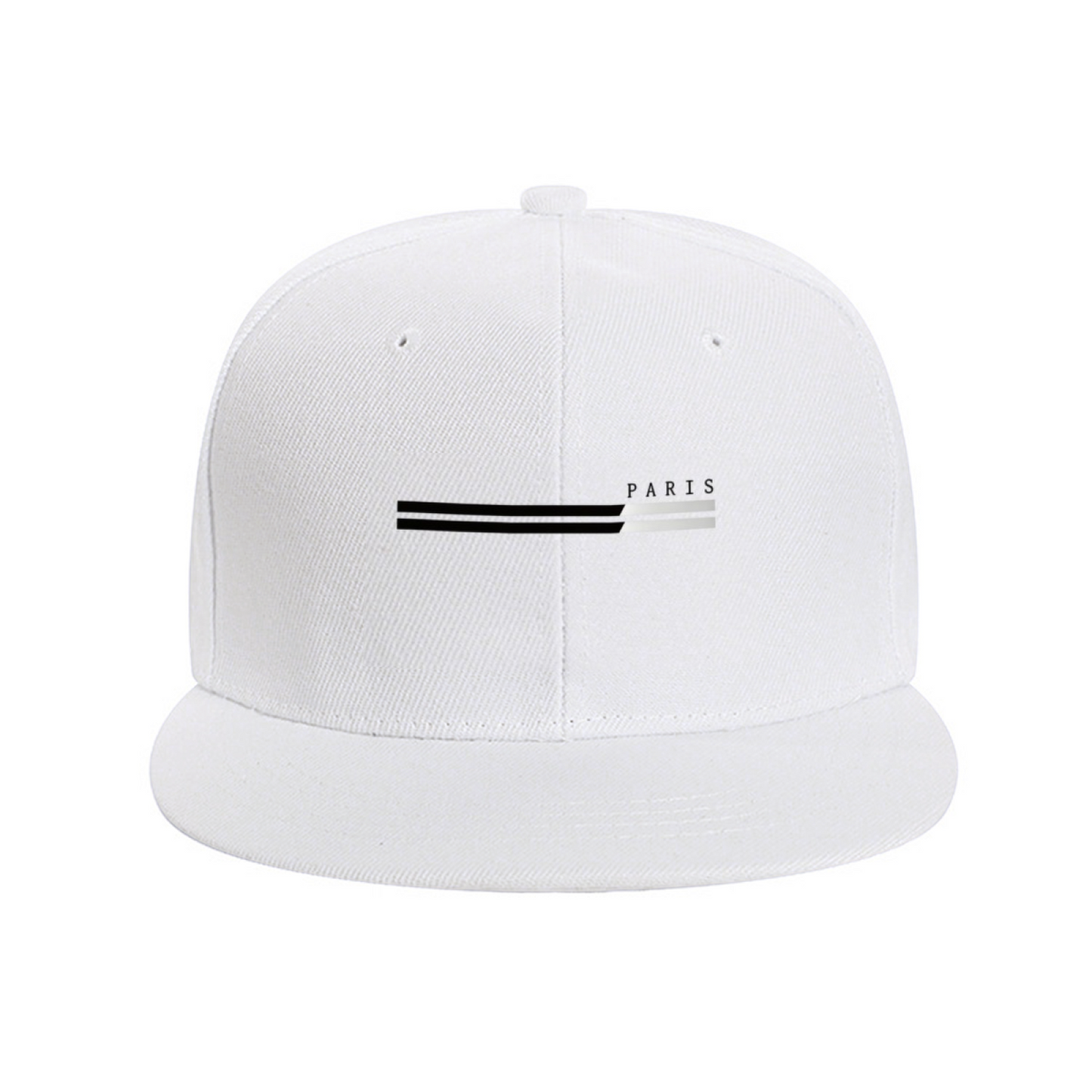 Minimal Paris Stripe Print Red Streetwear Snapback Sun Hat