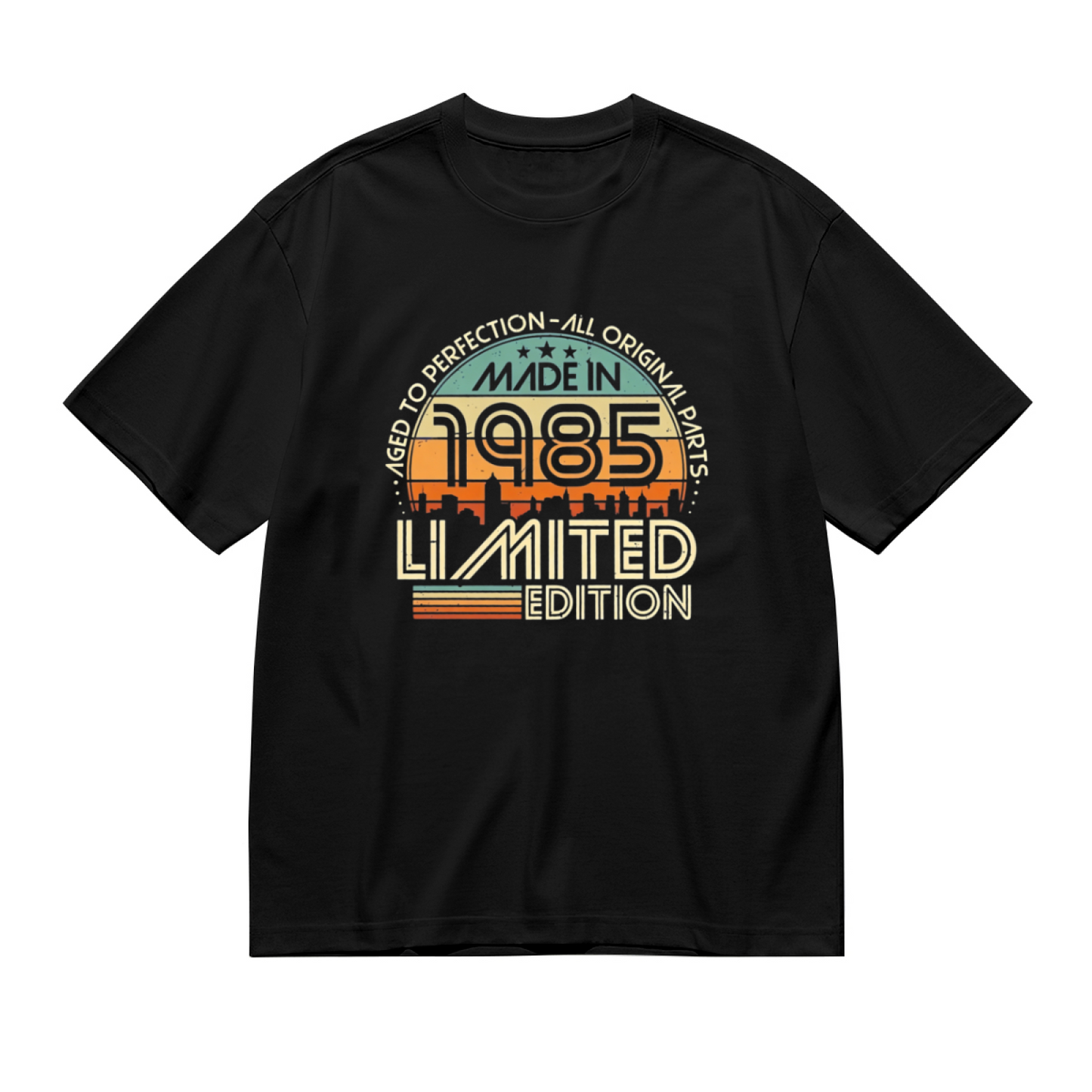 Retro Vintage Made In 1985 Limited Edition Birthday Graphic Plus Size Women Printed T-Shirt