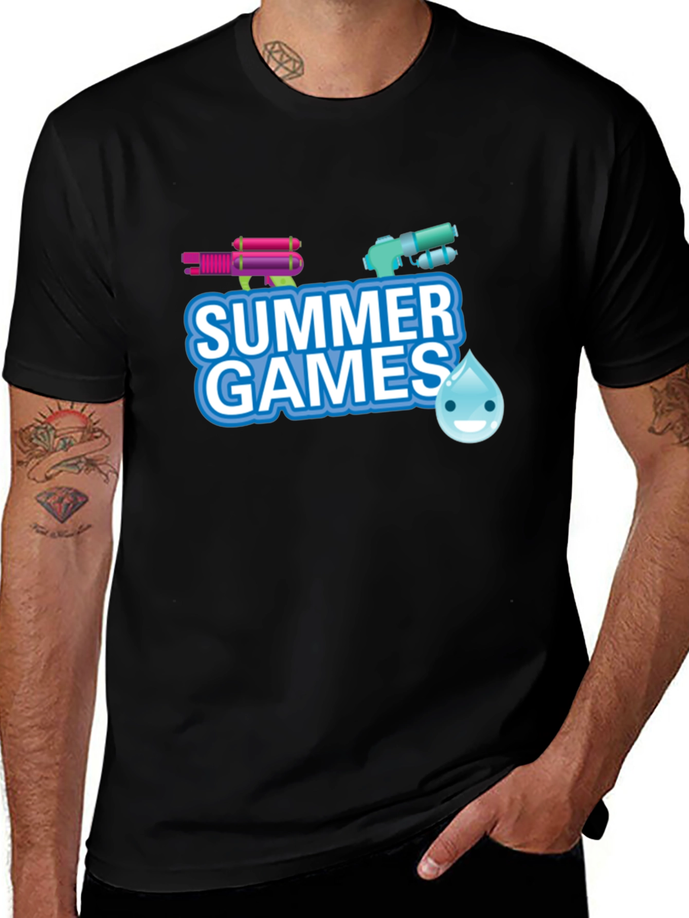 Summer Games Black T-Shirt