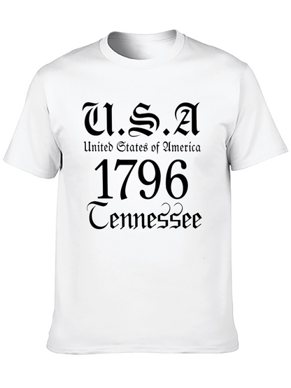 USA 1796 Tennessee Black T-Shirt