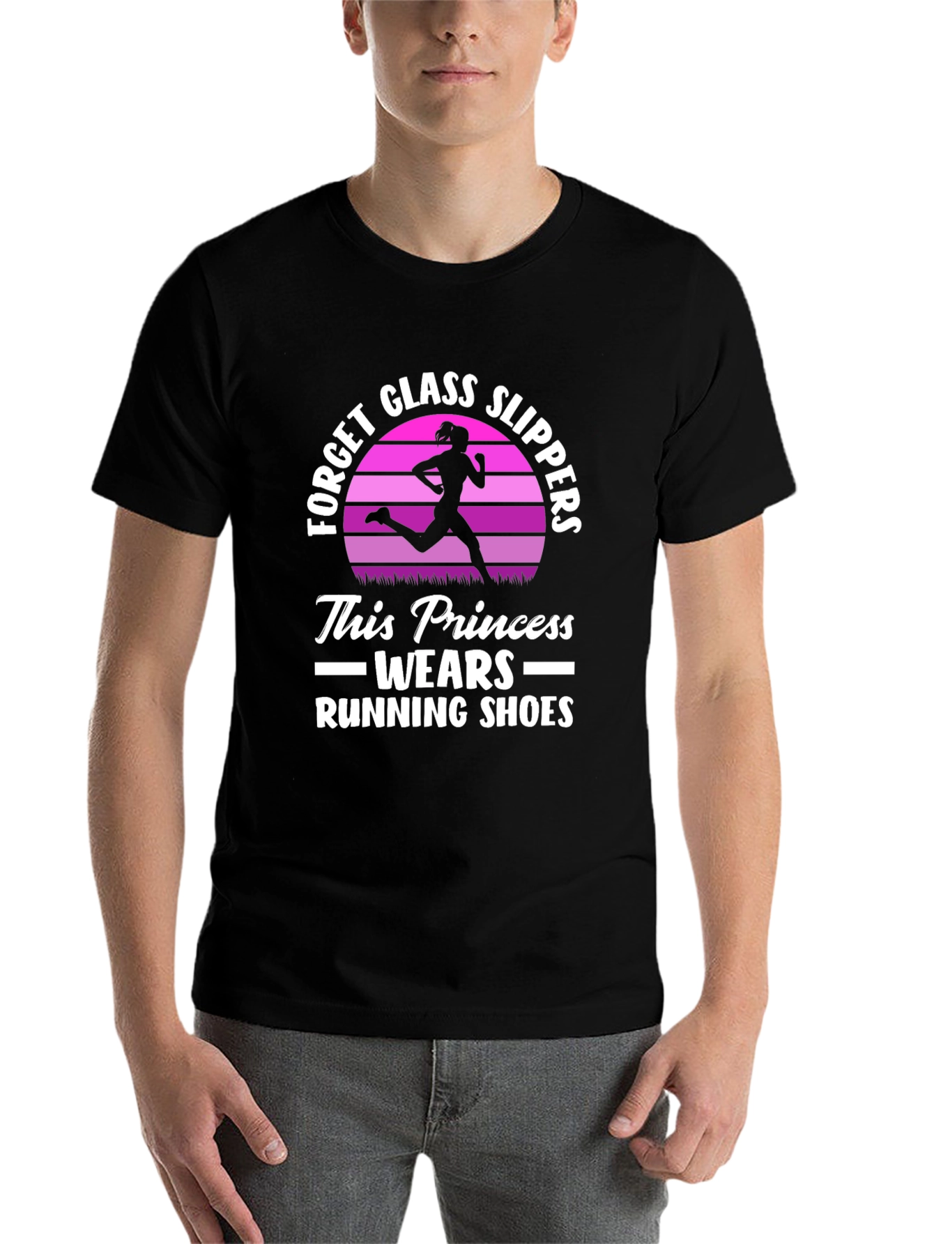 Running Princess T-Shirt - Forget Glass Slippers!