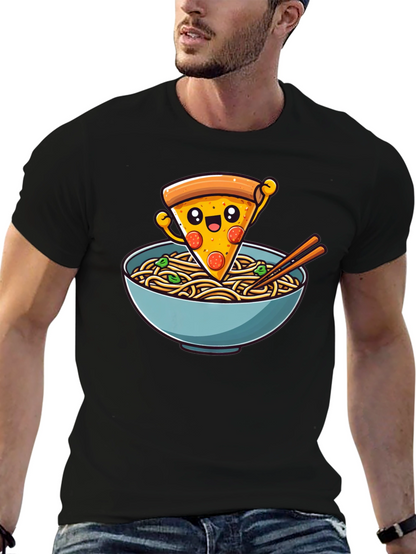 Pizza Ramen Graphic Tee - Foodie Fashion