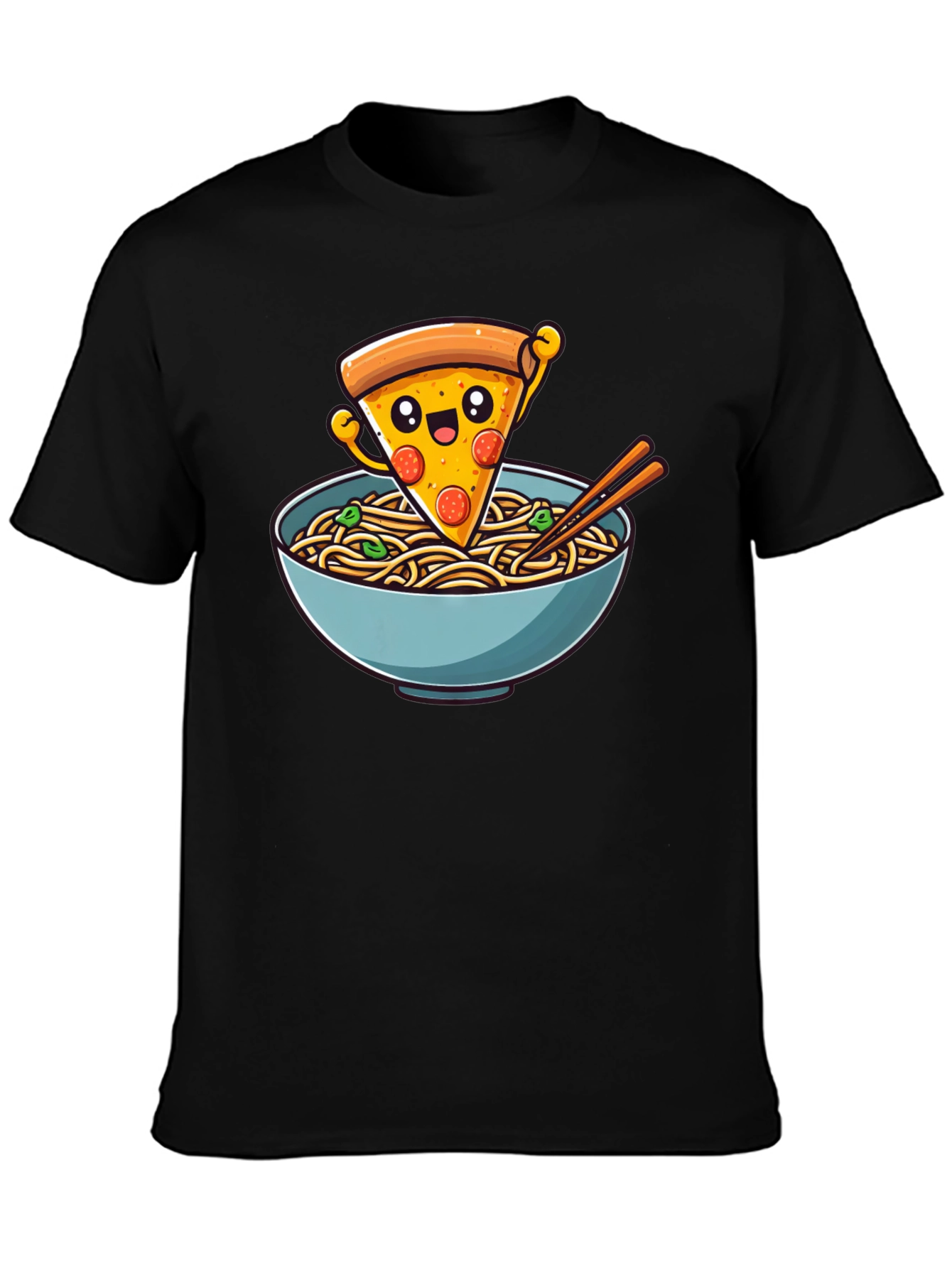 Pizza Ramen Graphic Tee - Foodie Fashion