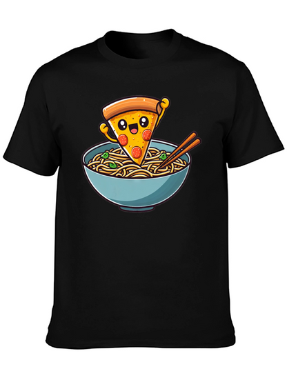Pizza Ramen Graphic Tee - Foodie Fashion