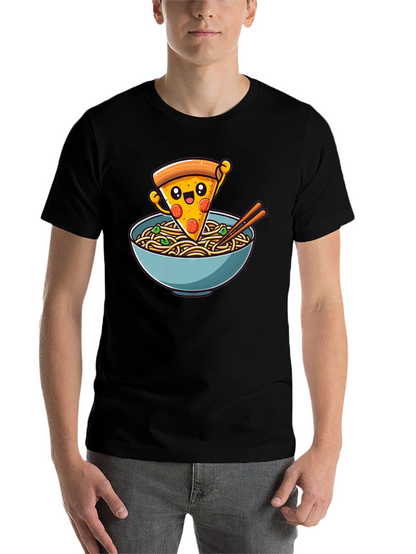 Pizza Ramen Graphic Tee - Foodie Fashion