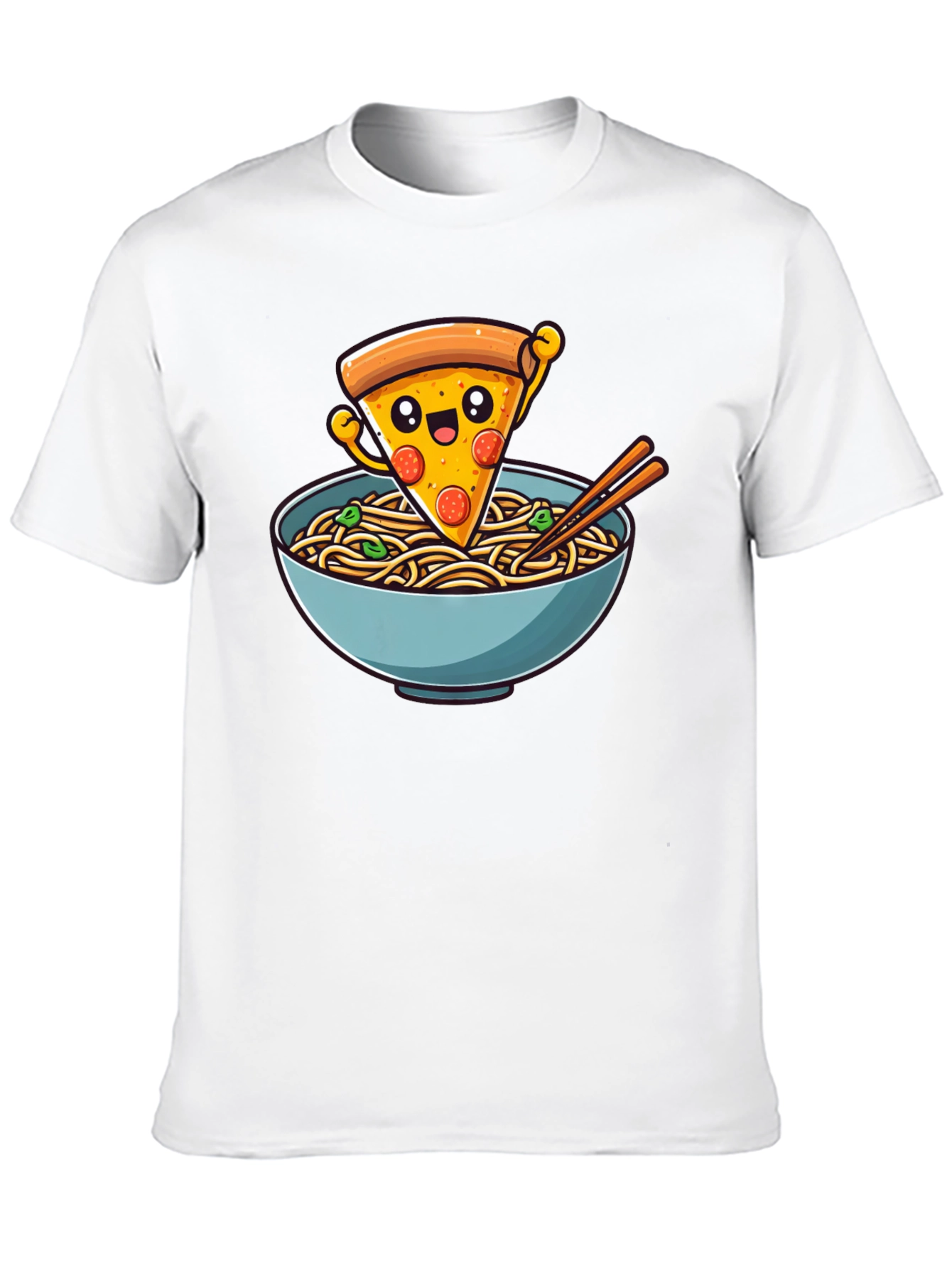 Pizza Ramen Graphic Tee - Foodie Fashion