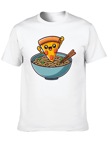 Pizza Ramen Graphic Tee - Foodie Fashion