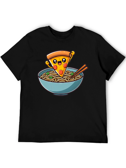 Pizza Ramen Graphic Tee - Foodie Fashion