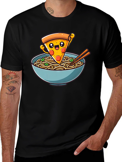 Pizza Ramen Graphic Tee - Foodie Fashion