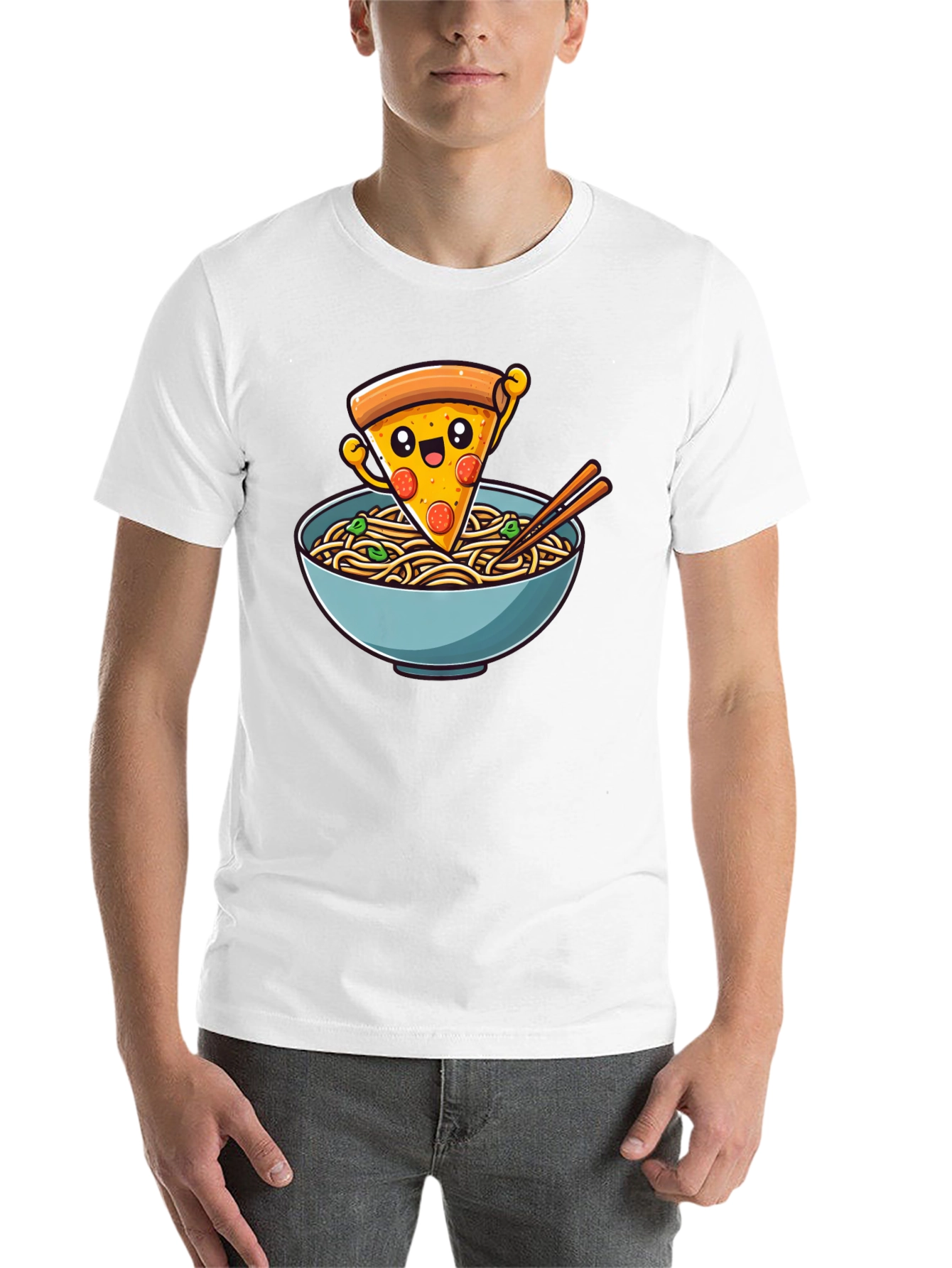 Pizza Ramen Graphic Tee - Foodie Fashion