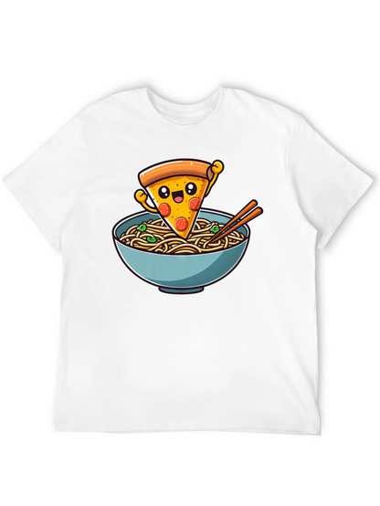 Pizza Ramen Graphic Tee - Foodie Fashion