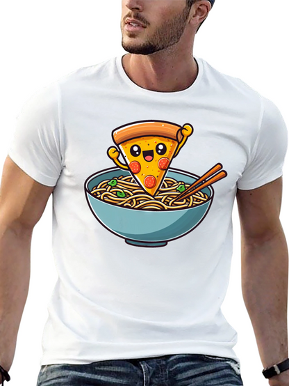 Pizza Ramen Graphic Tee - Foodie Fashion