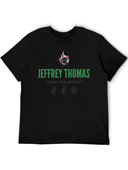 Jeffrey Thomas Skull Flames Graphic Tee