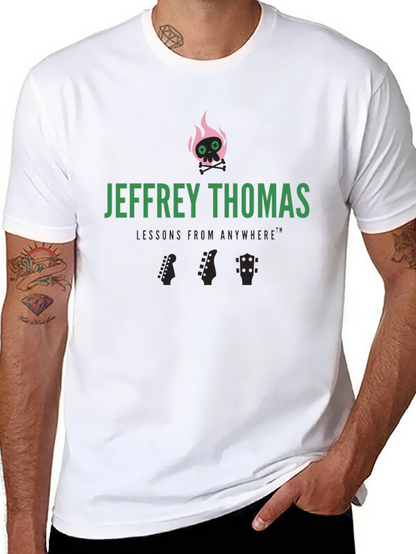 Jeffrey Thomas Skull Flames Graphic Tee